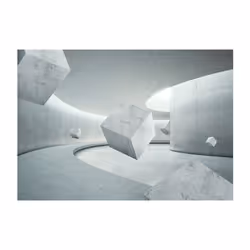 Papier peint intissé 3D et Perspective Geometry of the Cube - PD12926-400-280