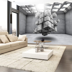 Papier peint intissé 3D et Perspective Concrete Prison - PD12927-400-280