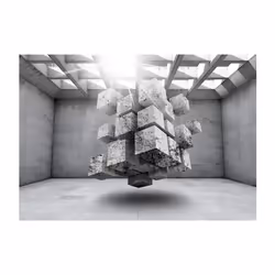 Papier peint intissé 3D et Perspective Concrete Prison - PD12927-400-280