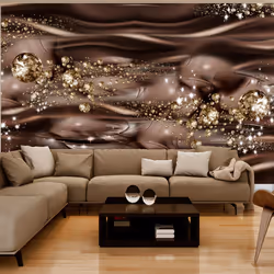 Planete Discount PD13063-100-70, Papier peint non tissé, Jaune, Jaune, 120 g/m², Chocolate River, 1000 mm