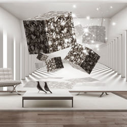 Planete Discount PD13064-250-175 papier-peint Papier peint non tissé Noir, Gris, Blanc