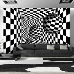 Papier peint intissé Abstractions Black & White Corridor - PD13066-400-280