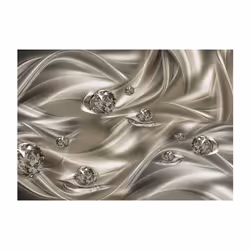 Planete Discount PD13072-100-70 papier-peint Papier peint non tissé Gris, Argent