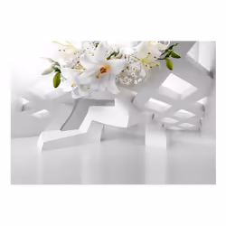 Planete Discount PD13074-100-70 papier-peint Papier peint non tissé Vert, Gris, Blanc