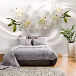 Planete Discount PD13453-400-280, Papier peint non tissé, Crème, Vert, Gris, Blanc, Gris, Crème, Blanc, Vert, 120 g/m², Roman ...