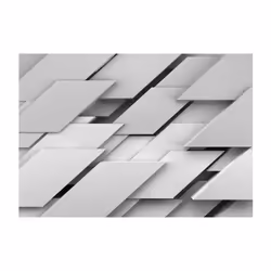 Planete Discount PD12931-100-70 papier-peint Papier peint non tissé Gris, Blanc