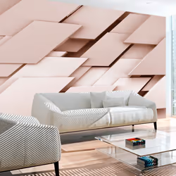 Planete Discount PD12932-150-105, Papier peint non tissé, Crème, Rose, Rose, Crème, 120 g/m², Think Pink, 1500 mm