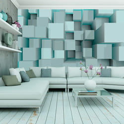 Planete Discount PD12937-300-210 papier-peint Papier peint non tissé Bleu
