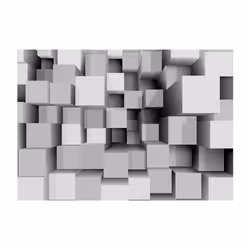 Papier peint intissé 3D et Perspective Geometric Puzzle - PD12938-400-280