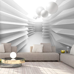Papier peint intissé Abstractions White Maze - PD13083-400-280