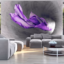 Planete Discount PD13091-400-280, Papier peint non tissé, Gris, Violet, Gris, Violet, 120 g/m², Purple Apparition, 4000 mm