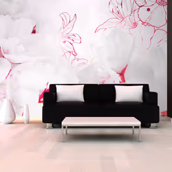 Planete Discount PD13459-400-280, Papier peint non tissé, Rose, Blanc, Blanc, Rose, 120 g/m², Enveloped in white, 4000 mm