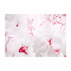 Papier peint intissé Fleurs Enveloped in white - PD13459-400-280