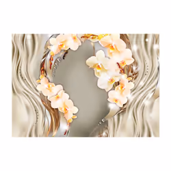 Papier peint intissé Fleurs Wreath of orchids - PD13462-400-280