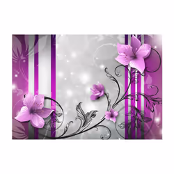 Planete Discount PD13463-200-140 papier-peint Papier peint non tissé Gris, Violet, Blanc