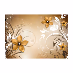 Planete Discount PD13464-250-175 papier-peint Papier peint non tissé Blanc, Jaune
