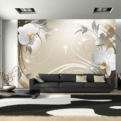 Papier peint intissé Fleurs Gold dance - PD13465-400-280