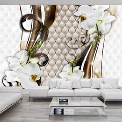 Papier peint intissé Fleurs Gold trail - PD13467-400-280
