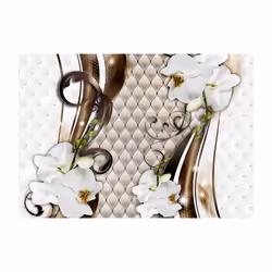 Papier peint intissé Fleurs Gold trail - PD13467-400-280