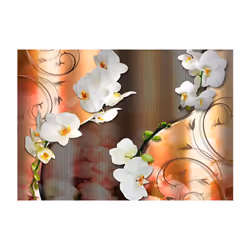 Papier peint intissé Fleurs Orchid - PD13468-400-280