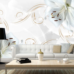 Papier peint intissé Fleurs White dancers - PD13471-400-280