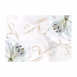 Papier peint intissé Fleurs White dancers - PD13471-400-280