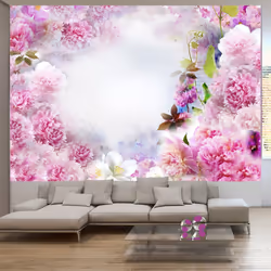 Planete Discount PD13479-400-280, Papier peint non tissé, Gris, Rose, Violet, Blanc, Violet, Rose, Blanc, Gris, 120 g/m², Sme ...