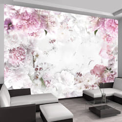 Planete Discount PD13482-350-245 papier-peint Papier peint non tissé Gris, Rose, Blanc