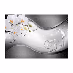 Planete Discount PD13487-350-245 papier-peint Papier peint non tissé Gris, Blanc