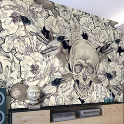 Planete Discount PD13417-150-105 papier-peint Papier peint non tissé Beige, Noir, Blanc