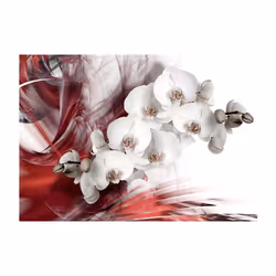 Planete Discount PD13496-100-70 papier-peint Papier peint non tissé Gris, Rouge, Blanc