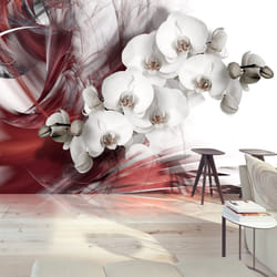 Planete Discount PD13496-350-245 papier-peint Papier peint non tissé Gris, Rouge, Blanc