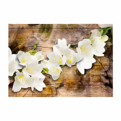 Papier peint intissé Fleurs Freesia on Wood - PD13498-400-280