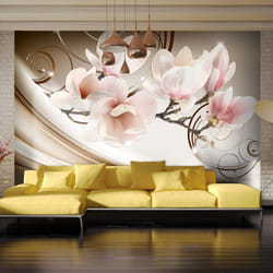 Planete Discount PD13501-100-70 papier-peint Papier peint non tissé Rose, Blanc