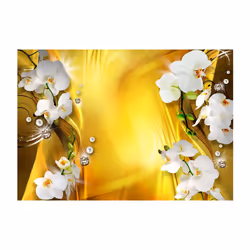 Planete Discount PD13502-150-105 papier-peint Papier peint non tissé Or, Vert, Argent, Blanc, Jaune