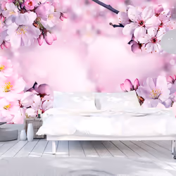 Planete Discount PD13508-400-280, Papier peint non tissé, Rose, Blanc, Jaune, Rose, Blanc, Jaune, 120 g/m², Say Hello to Spri ...