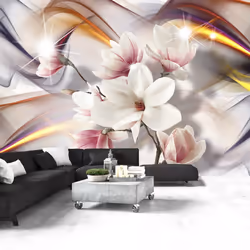 Planete Discount PD13510-400-280, Papier peint non tissé, Gris, Orange, Rose, Violet, Blanc, Jaune, Orange, Blanc, Gris, Jaun ...
