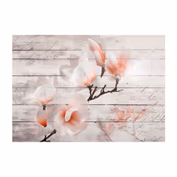 Planete Discount PD13511-150-105 papier-peint Papier peint non tissé Gris, Orange, Blanc