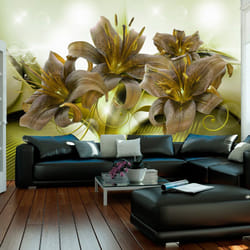 Papier peint intissé Fleurs Ecstatic Green - PD13515-400-280