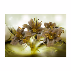 Papier peint intissé Fleurs Ecstatic Green - PD13515-400-280