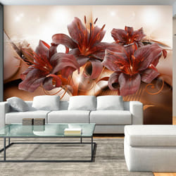 Papier peint intissé Fleurs Fiery Temperament - PD13516-400-280