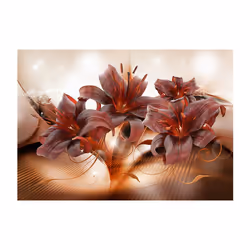 Papier peint intissé Fleurs Fiery Temperament - PD13516-400-280