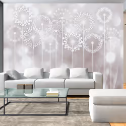 Planete Discount PD13820-400-280, Papier peint non tissé, Gris, Blanc, Blanc, Gris, 120 g/m², Garden from Dream, 4000 mm