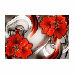 Papier peint intissé Fleurs Amaryllis - Ballad of the Red - PD13517-400-280