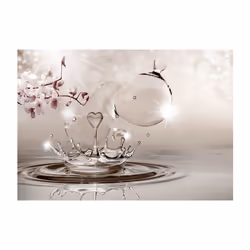 Planete Discount PD13100-350-245 papier-peint Papier peint non tissé Gris, Rose, Blanc