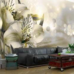 Papier peint intissé Fleurs Green Daybreak - PD13521-400-280