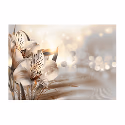 Planete Discount PD13522-200-140 papier-peint Papier peint non tissé Crème, Gris, Orange, Jaune