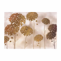 Planete Discount PD13523-200-140 papier-peint Papier peint non tissé Or, Rose, Jaune