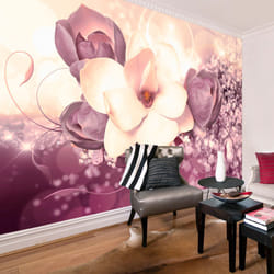 Papier peint intissé Fleurs Maroon Charm - PD13525-400-280