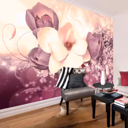 Planete Discount PD13525-150-105, Papier peint non tissé, Bordeaux, Crème, Crème, Bordeaux, 120 g/m², Maroon Charm, 1500 mm